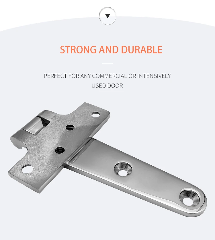Hinges Heavy Duty Marine 316 Stainless Steel Tee Hinges Boat Caravan Cabinet Shed Garden Wooden Door & Gate T Hinge Hardware 6