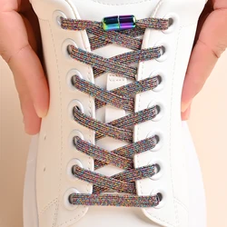 Colorful Elastic No-Tie Shoelaces with Pearl Buckle (Seven Colors)