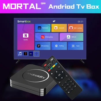 Android Home Theater Mortal Q5S Allwinner H3 Quad-core Streaming Media Player Smart TV Box 2GB16GB 4K HDR10 Mali-G31