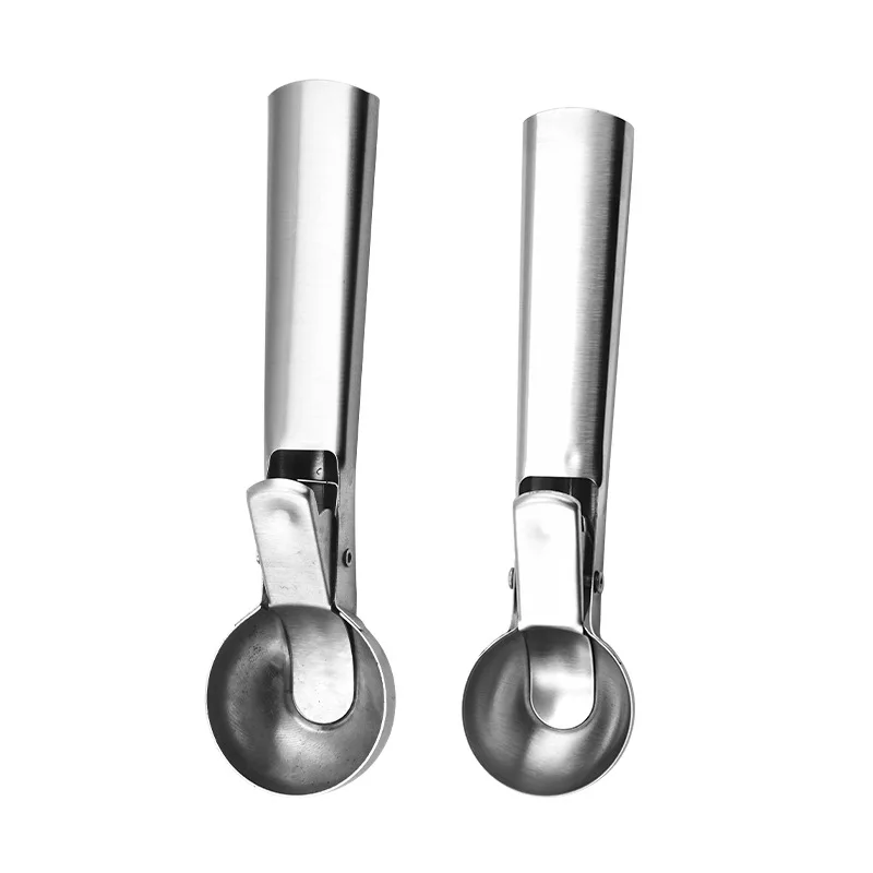Stainless Steel Ice Cream Scoop with Trigger Antifreeze Handle Frozen Yogurt Mold Scoop