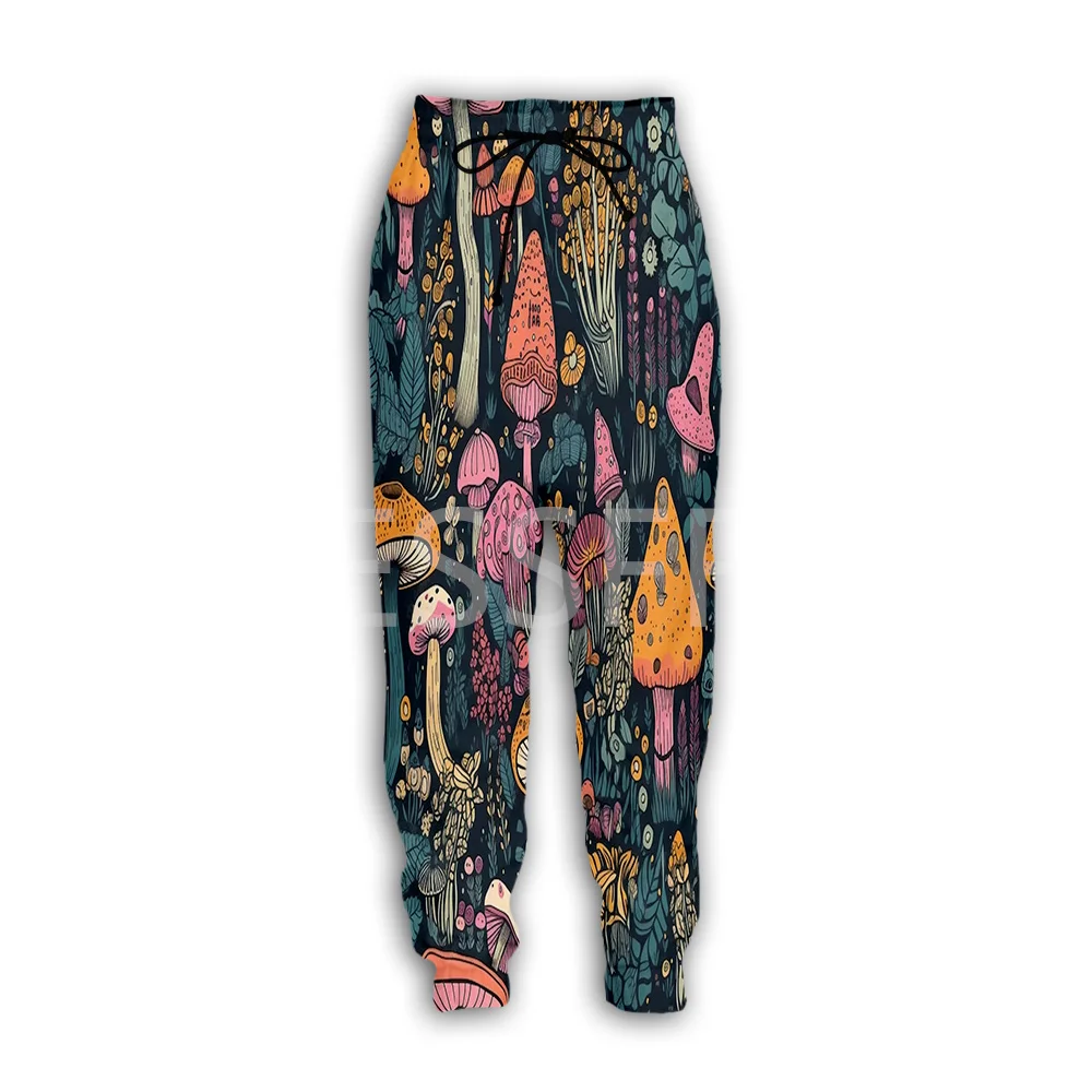 

Mushroom Plant Fungus Psychedelic Trippy Tattoo Retro Hippie 3DPrint Streetwear Harajuku Casual Sweatpants Jogger Trousers X7