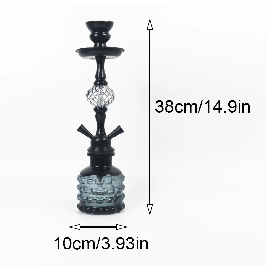 Arabic Hookah Set Small Double Glass Bottle Smokestack Ceramic Bowl Hose Accessories hookah accessories hookah set Birthday Gifts Are Suitable For Family