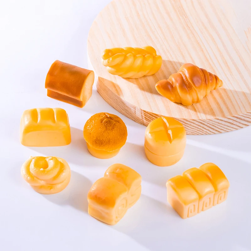 

Милые Мультяшные полимерные украшения для хлеба, торта, искусственных искусств, украшения для кукольного домика, поделки, украшения «сделай сам», аксессуары, настольные украшения