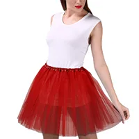 Women's Tutu Skirt Multi Colors Adult Fairycore Women Elastic Waist Dancing Costumes Ballet Clothes Mesh Petticoat Tulle Skirt 2