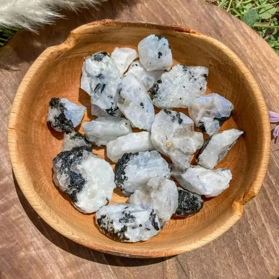 Natural Moonstone Bulk Crystal Raw Rocks Stones Healing Spiritual gemstone Blue flash Moonstone Rough for Home garden fengshui 5