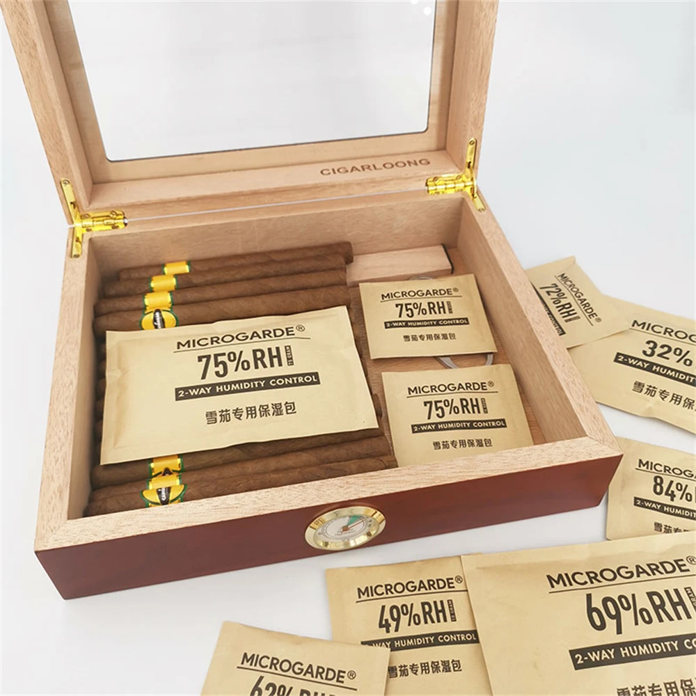 10pcs 10g RH 49 62 69 84 2-way cuban puro cigar humidity control pack cigar storage humidor box humidifier packet 5