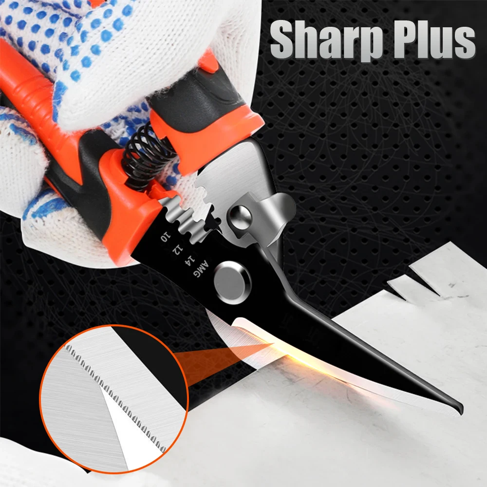 MultifunctionalMetalSheetScissorsTinSnipsStainlessSteelCutter