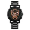 Men Fashion Skull Pattern Watch 2024 High Quality Stainless Steel Quartz Clock Analog Male Casual Military Wristwatch Relogio 1