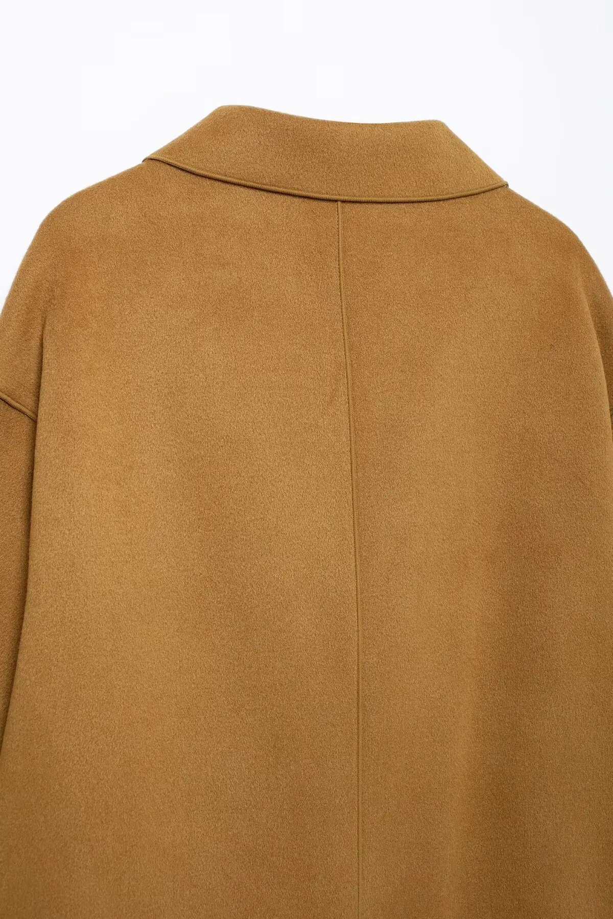 Women's Autumn Winter New Woolen Coat Female Turn-Down Collar Loose Long Sleeved Overcoat Lady Elegant Double-Sided Woolen Coat