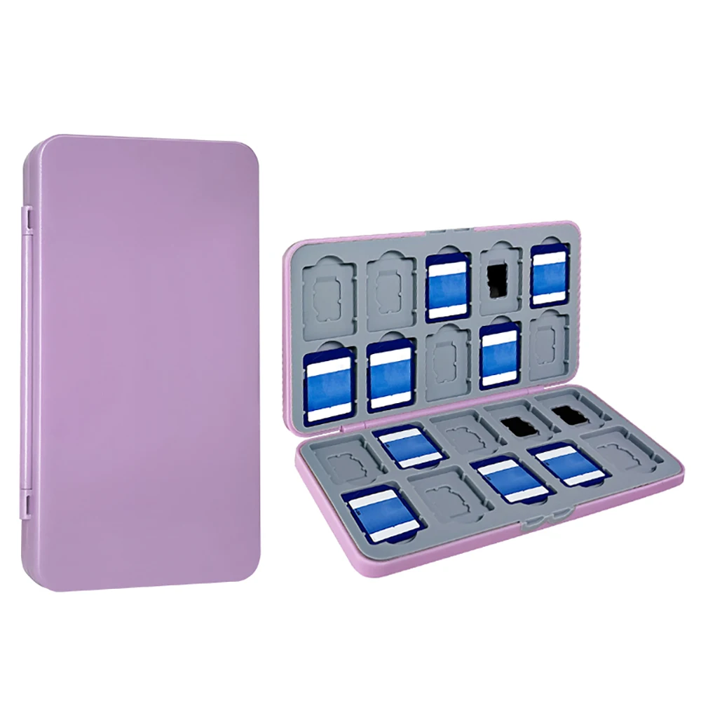 Compact 40-Slot SD and Micro SD Card Storage Box