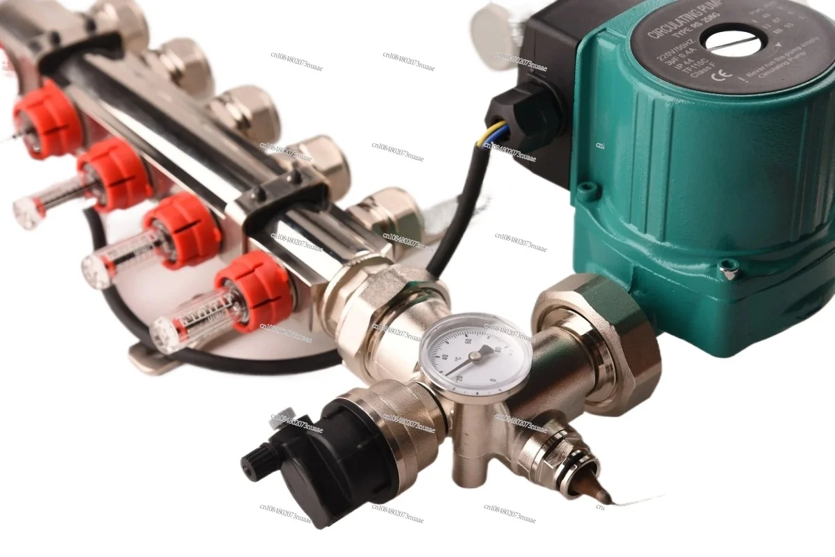 

Brass Radiant Distribution Manifolds with Flow Meter for Underfloor Heating System
