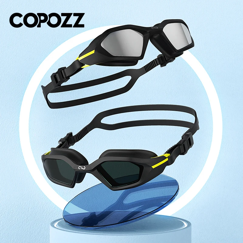 VISaler- Lunettes de natation professionnelles importées, anti-buée, étanches, protection UV, gel de pton, lunettes de plongée, lunettes de compétition