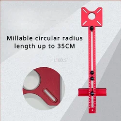 Woodworking Router Circle Jig for Trimming Machine Milling Groove Bracket with Base Carpentry Circle Cutting Guide Board Tools