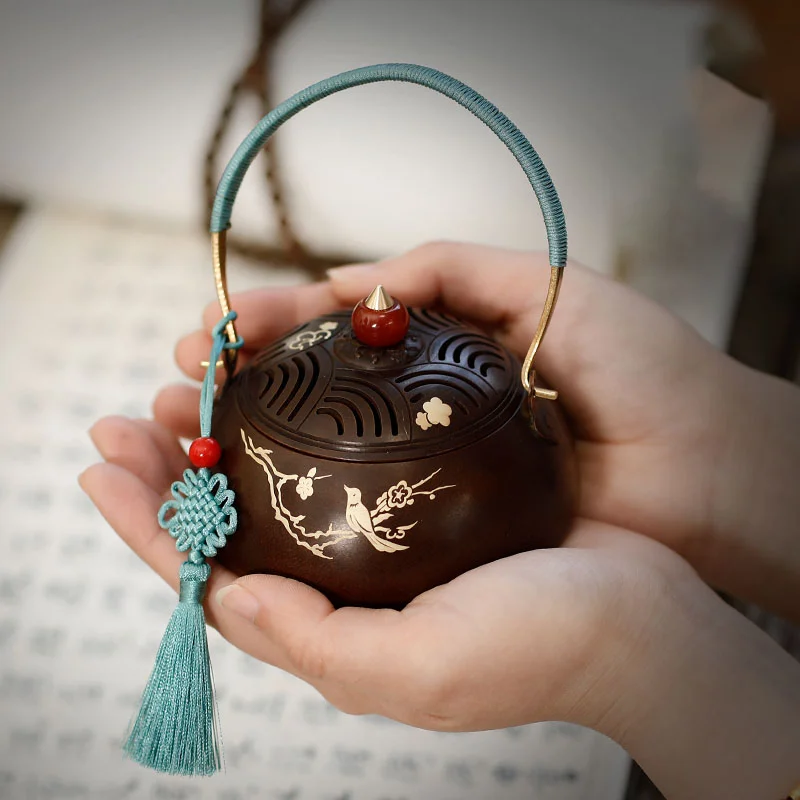 

New Style Exquisite Portable Mini Incense Coil Copper Incense Stick Holder Wholesale Metal Incense Burner