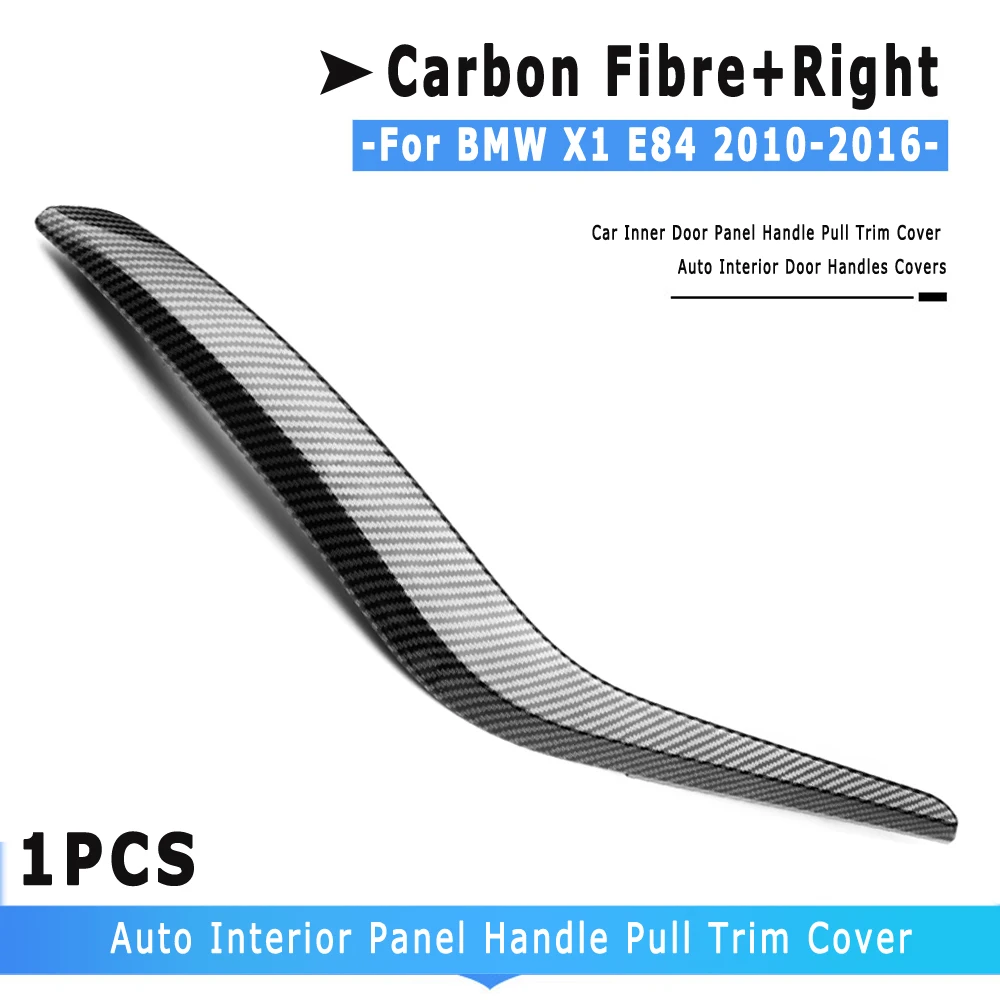 Maniglia Interna Portiera Per BMW X1 E84 2010-2016 - Carbon Fiber, Copertura Trim, Anteriore/Posteriore