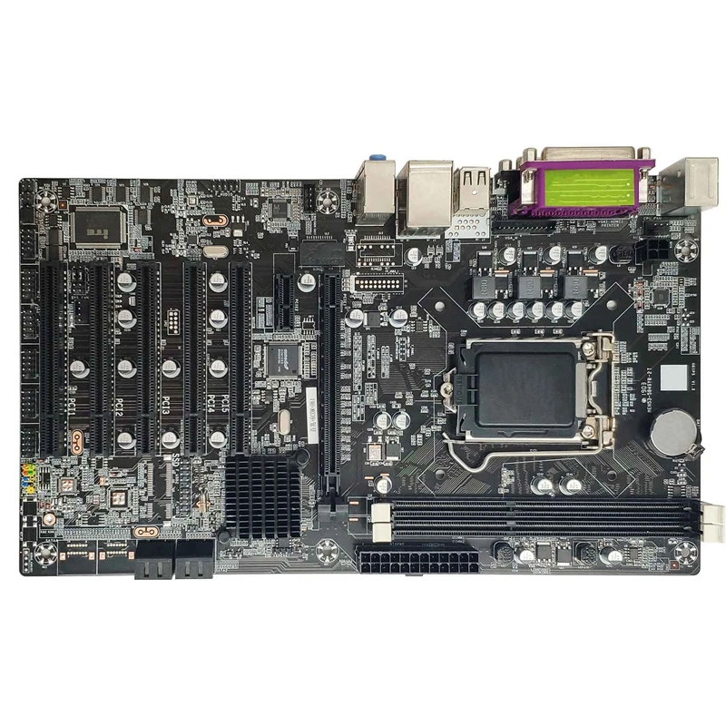 H61DVR Computer Motherboard, DDR3 Quad-Core LGA 1155-Pin 2 Memory Slots Support 2X8G Motherboard Set For Desktop the motherboard