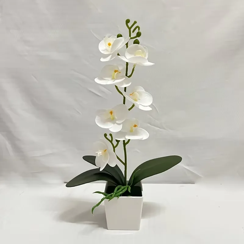 Mini Artificial Eucalyptus Plant in Black Pot