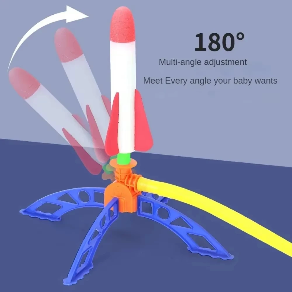 Air Rocket Foot Pump Launcher Outdoor Air Pressing Pedal Soaring Rocket Toy Kids Game suit Jumping Sport Game Kids Toy Gift 4