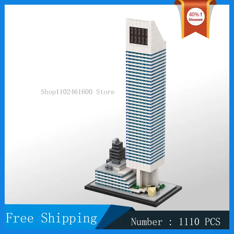 

MOC City Street View Citigroup Center 1:800 Scale Building Model Building Block Skyscraper Modern Collection Toy Gifts