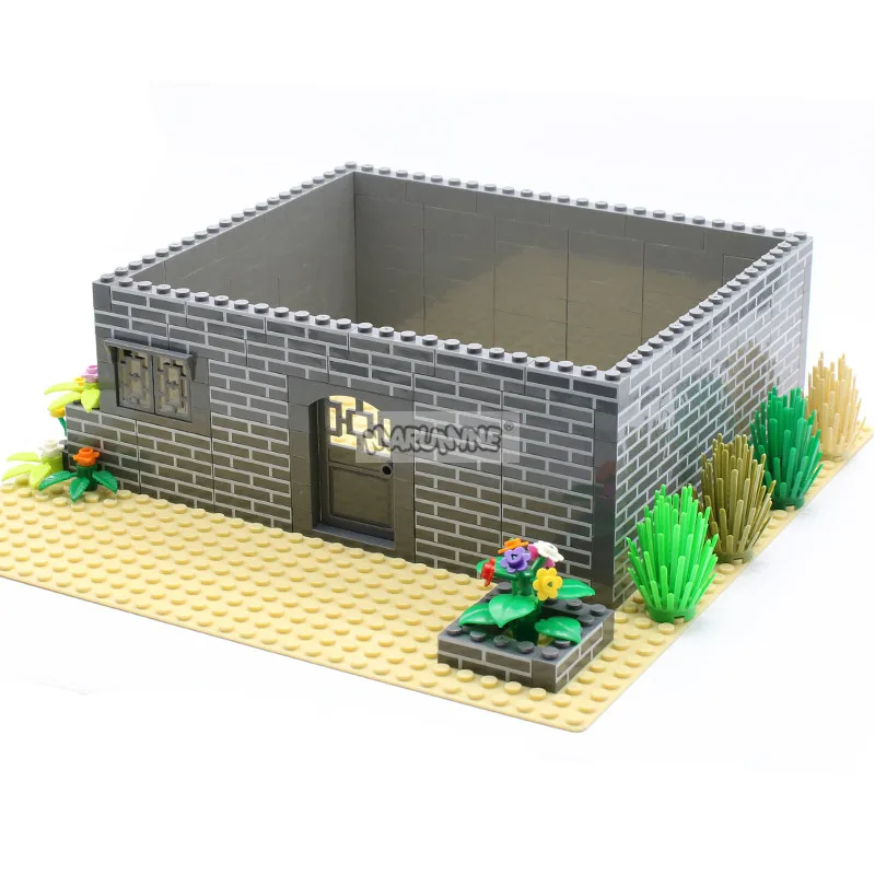 Marumine 30PCS 1x4 Build Brick House Wall Bulk Building Blocks MOC City Street View Parts Accessories Compatible with 15533 3010 3