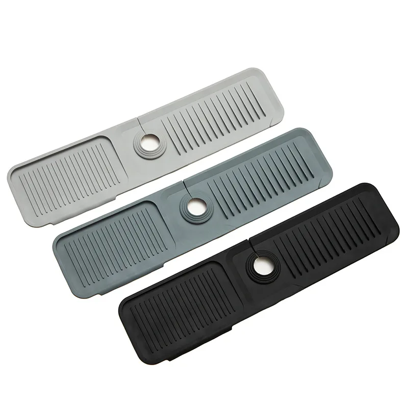 초대형 배수 매트 욕실 보관 매트 안티 스플래시 수도꼭지 배수 매트 실리콘 매트 비누 매트 재료 원산지