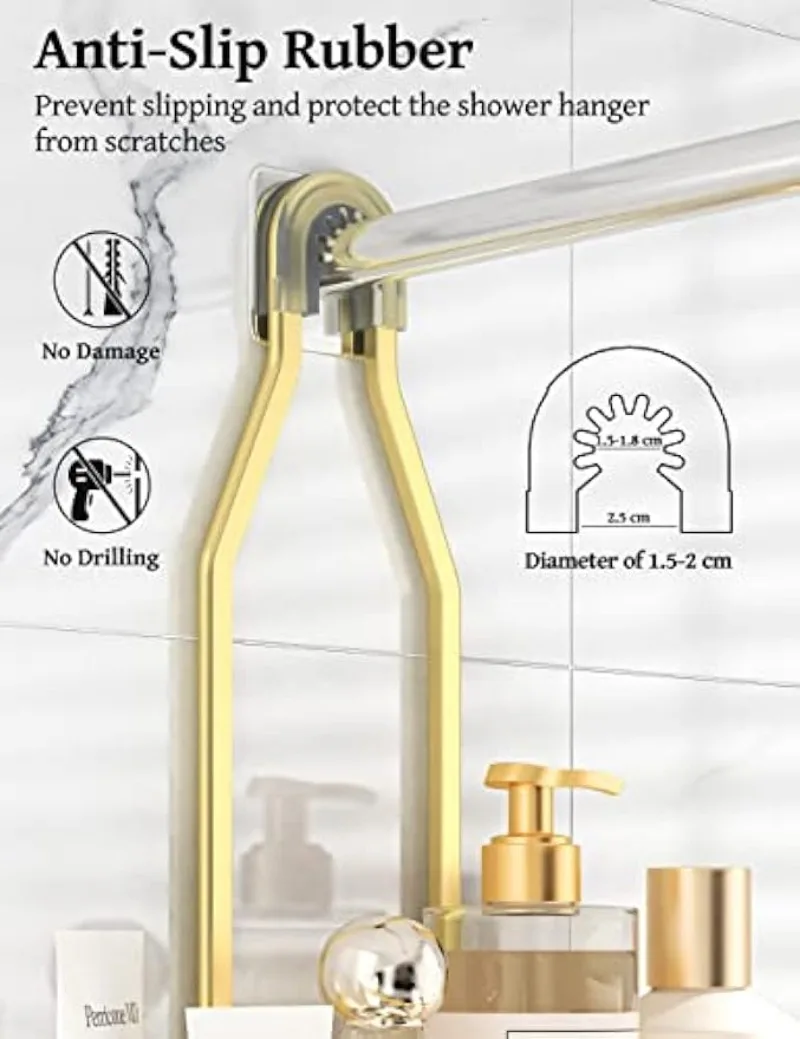 YASONIC Shower Caddy Over Shower Head Large Hanging Shower Caddy