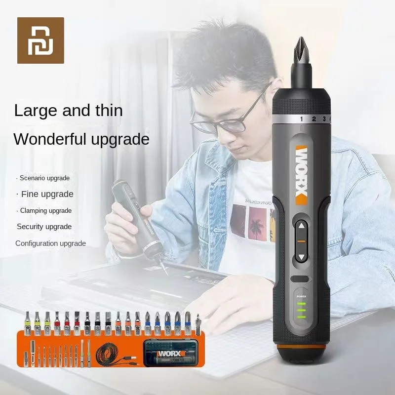 Youpin Worx 4v Mini Electrical Screwdriver Set Wx242 Smart Cordless