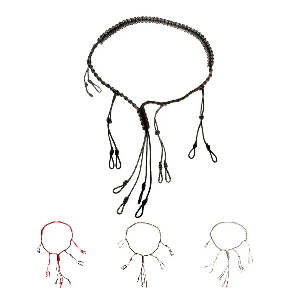 5CallLanyardHoldsCallsHandBraidedOrDuckCallsAdjustableLoops