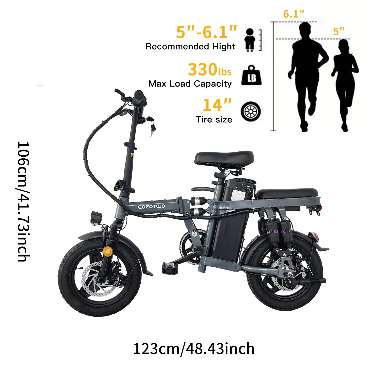 Electric Bike 22MPH Fast Folding Ebike 2