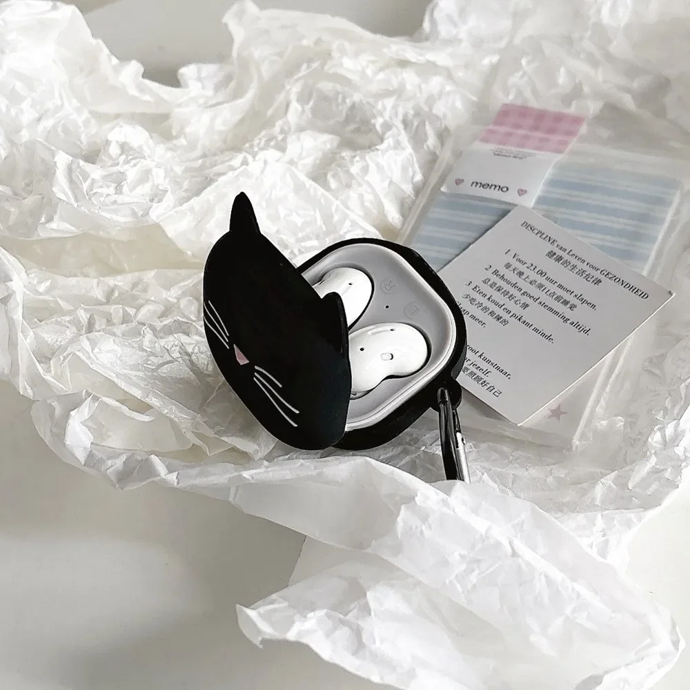 For Samsung Galaxy FE Case Cute Cat Earphone Case For Galaxy Buds
