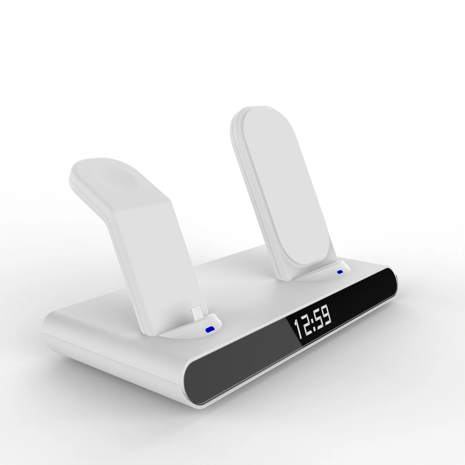 Artizer SY011 3 in 1 Wireless Charger Station 15W With Alarm Clock For iPhone 13 12 Pro Max For Apple Watch 7 6 5 Airpods Pro Chargers - ANKUX Tech Co., Ltd