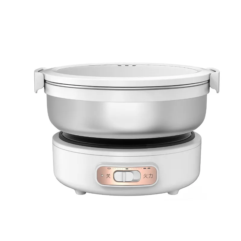 220VFoldableElectricHotPotPortableMulticookerTravelCookingPot