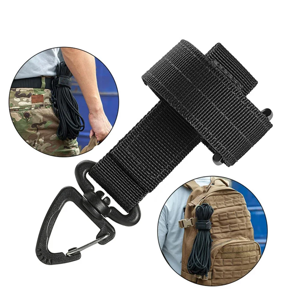 Multi-purpose Nylon Gloves Hook Climbing Rope Anti-lost Camping Hanging Buck Work Gloves Safety Clip Outdoor Tactical Gloves 4