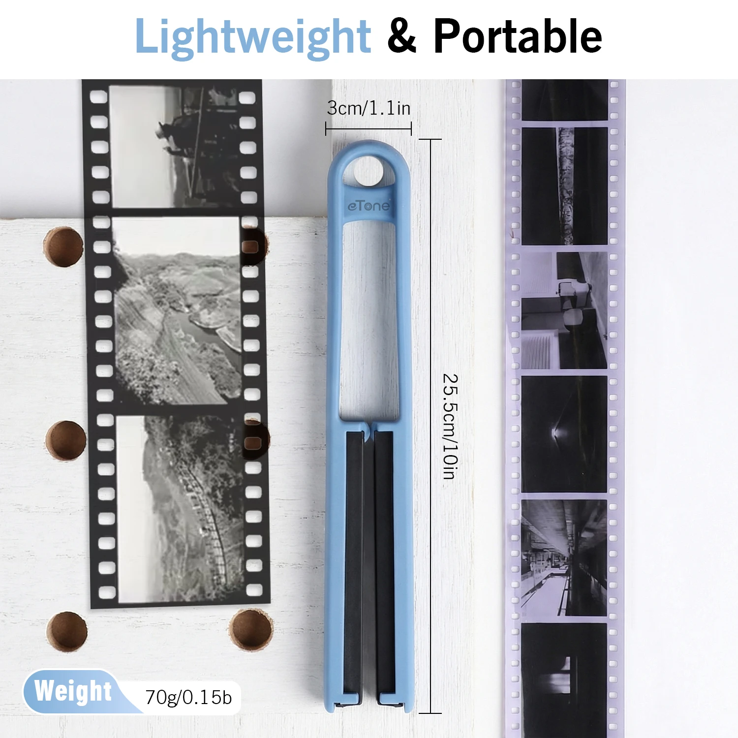 eTone Professional 35mm 120 4x5 필름 스퀴지 실리콘 와이퍼 (135 필름 네거티브 사진용 물 제거 도구)