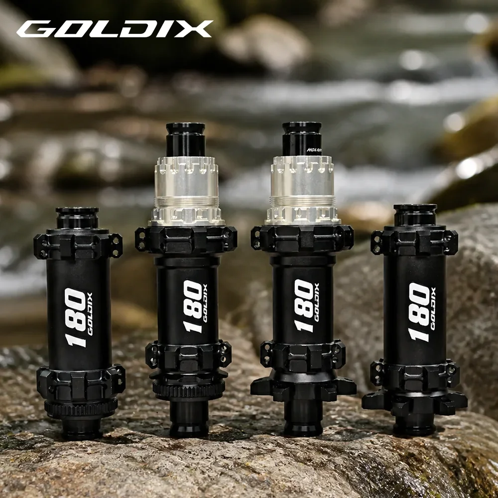 골딕스 M180 MTB 허브 60T 헬리컬 래칫 센터락 6볼트 디스크 브레이크 부스트 쓰루 액슬 HG XD MS 24H 28H 산악자전거 허브
