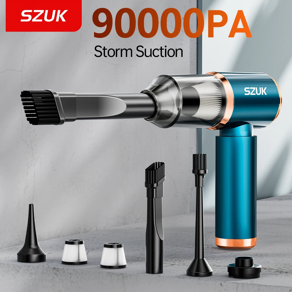 90000PA Car Vacuum Cleaner Mini Vacuum Cleaner Powerful Car Accessories Handheld Wireless Home Appliance
