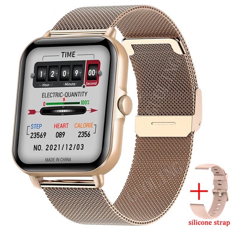 2022 New Bluetooth Answer Call Smart Watch Men Full Touch Dial Call Fitness Tracker IP67 Waterproof Smartwatch men women +Box 
