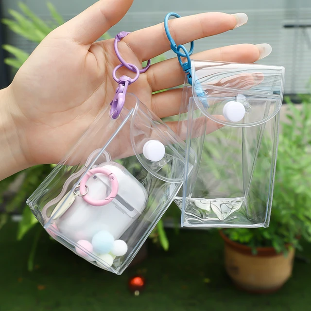 Small Transparent Coin Purse PVC Clear Mini Female Purses Women