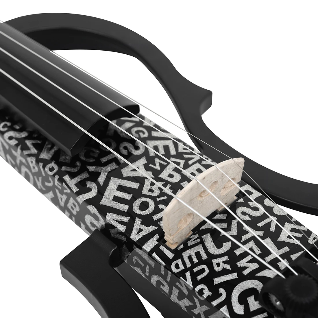 IRIN 4/4 Headless Violin Carbon Fiber Electric Violin With Bow Case Tuner Headphone Cable Shoulder Rest Parts & Accessories