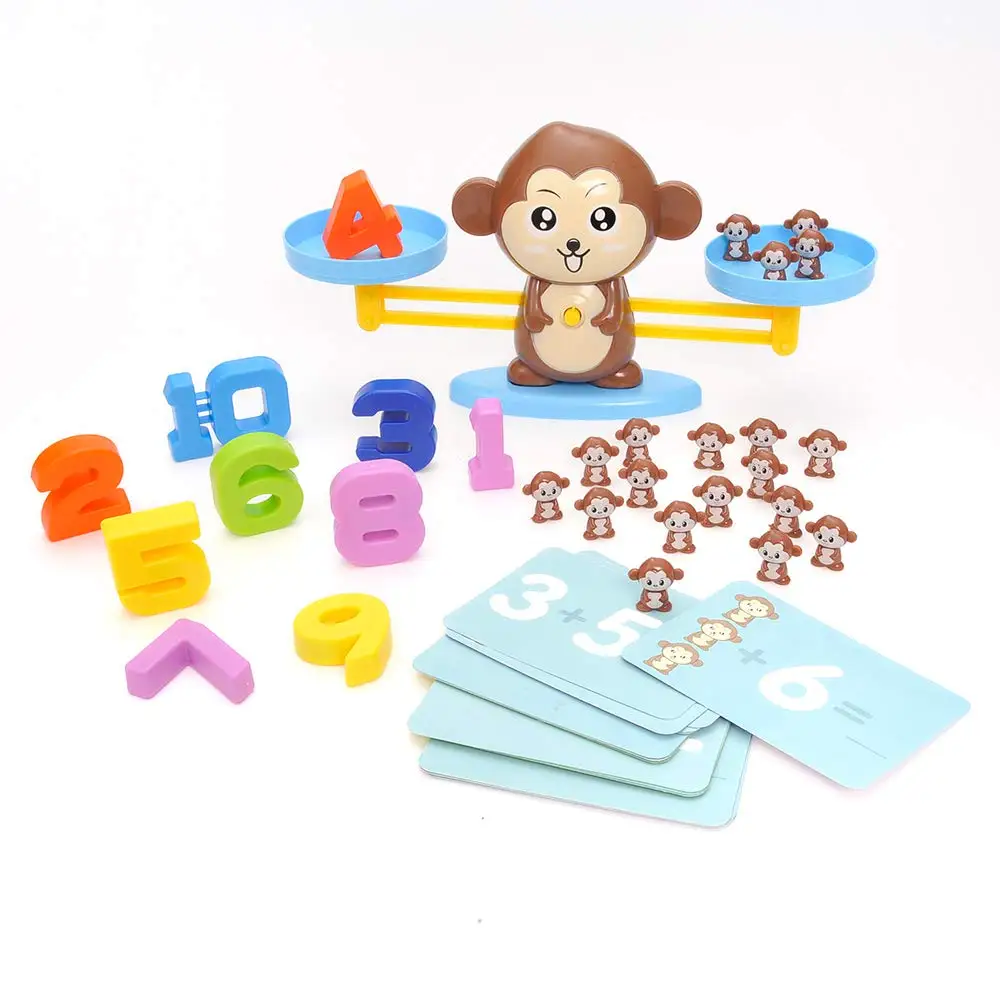 Monkey Balance Scale Math Game Toys for Kids Preschool Learning