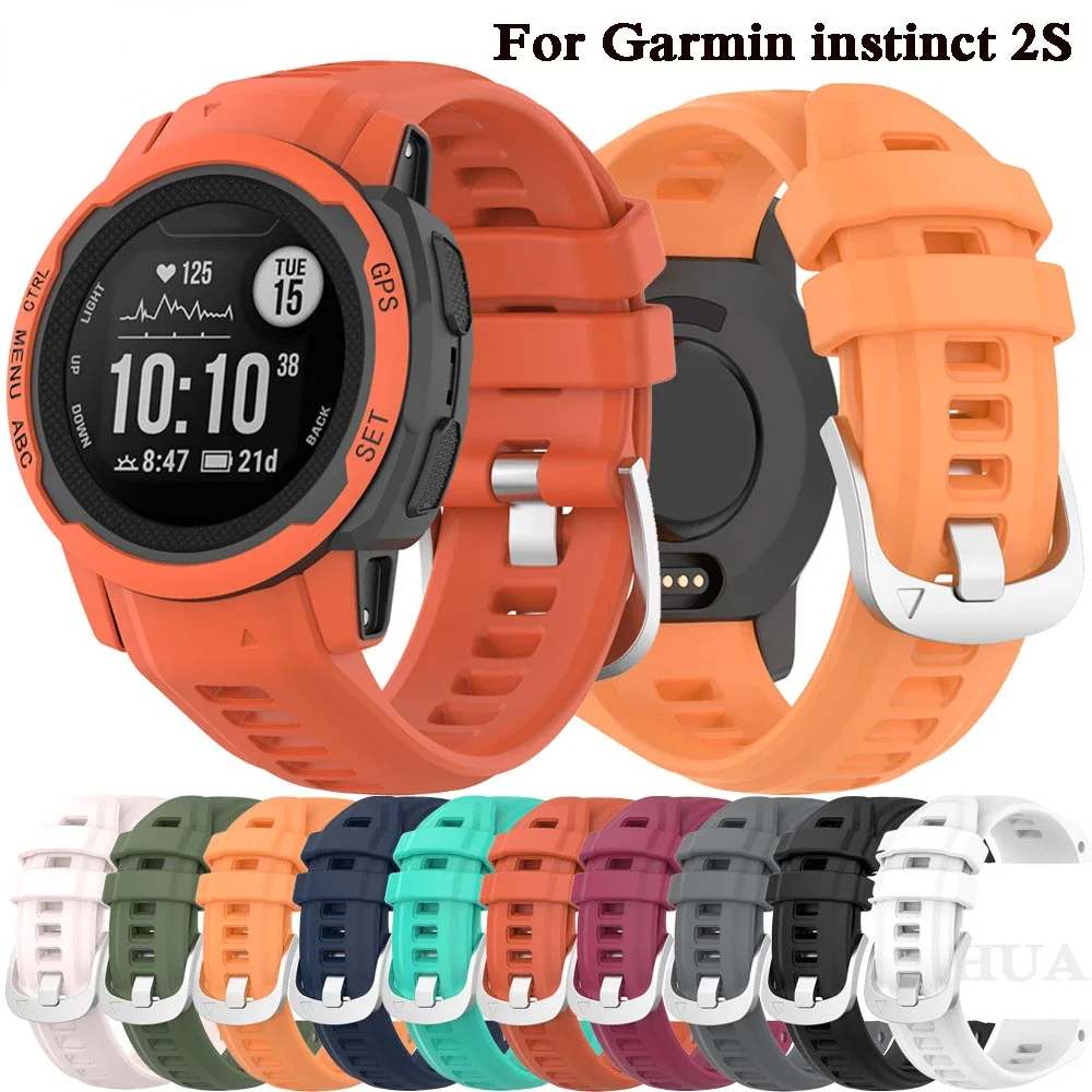 

Replacement Strap for Garmin instinct 2S GPS Smart Watch Silicone Bracelet with Tool pins for Garmin instinct 2S Wrist band