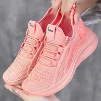 Women Casual Shoes 2025 Hot Sale Breathable Air Mesh Slip-on Female Sock Footwear Outdoor Women Sneakers Thick Bottom Platforms