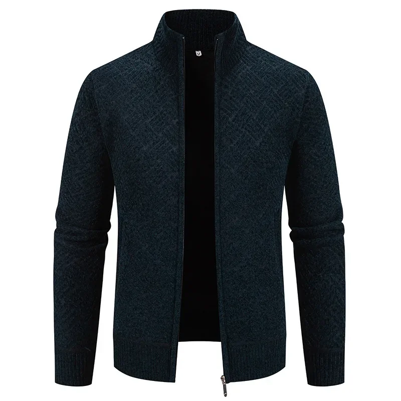 Gilet Tricoté à Col Montant