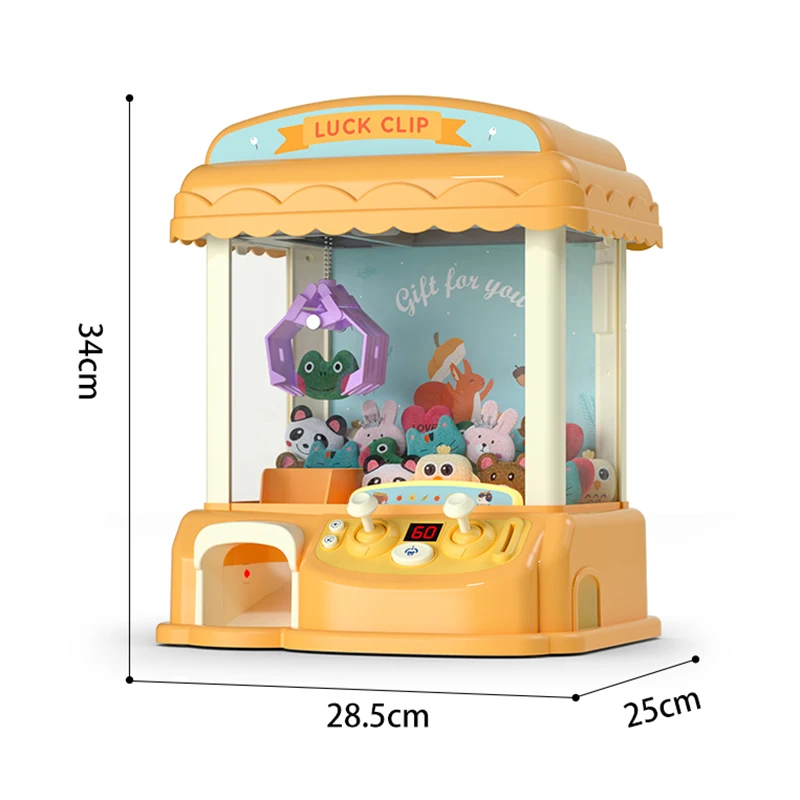 Claw Machine for Kids,Mini Vending Machines Candy Grabber Prize Dispenser Toys for Girls,Electronic Arcade Claw Game Machine for 5