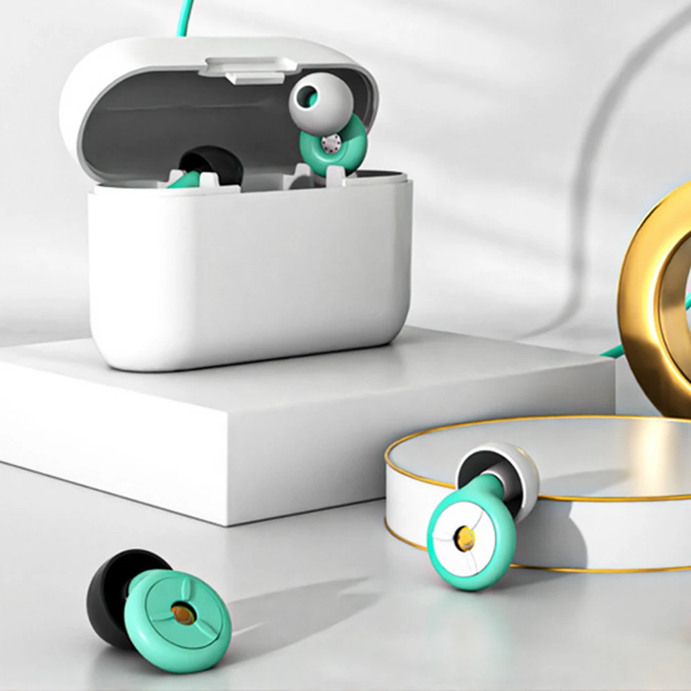 Silicone Sleeping Ear Plugs Waterproof Soft Diving Ear Plugs Waterproof Ear Plug with Earplug Caps & Case for Swimming Showering