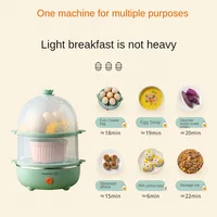 220V Home Electric Egg Cooker Automatic Multi Cooker Egg Boiler Food Steamer for Breakfast 2