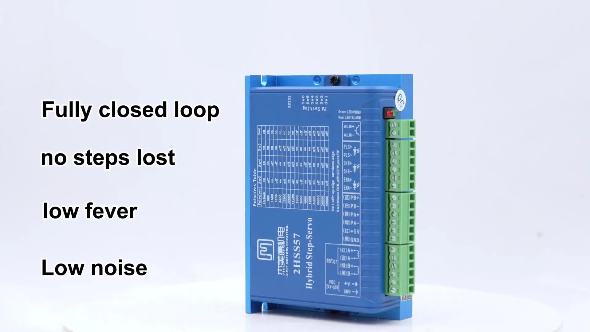 JMC 2-фазный шаговый двигатель 2HSS57 2HSS57-N Гибридный сервопривод NEMA23 соответствует с