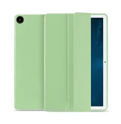 Premium PU Leather Silicone TPU Protective Back Cover for MatePad SE 10.4 (Mocha)