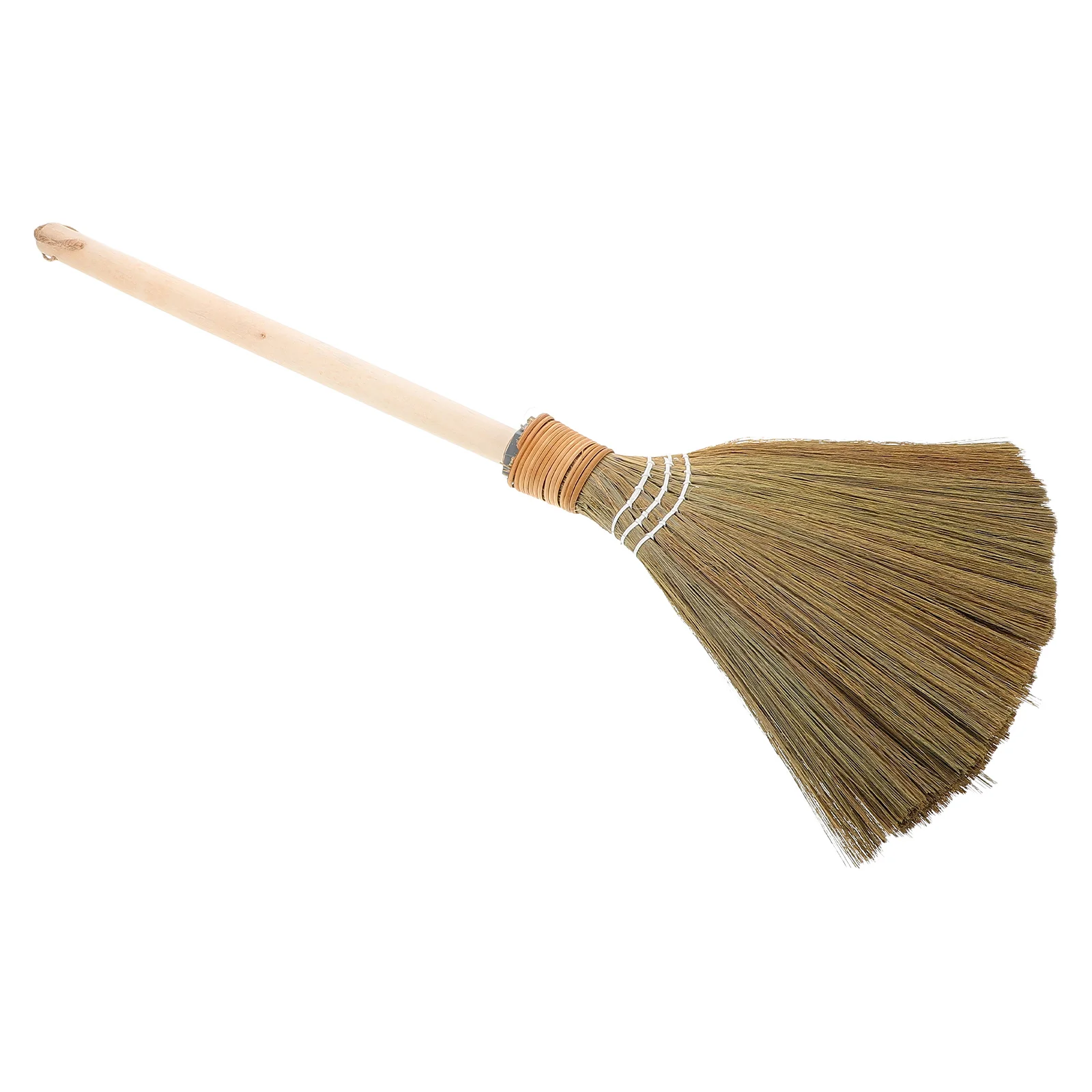 Straw Bamboo Broom Broomstick Corn with Wood Handle Whisk Wedding for Jumping Ceremony Small