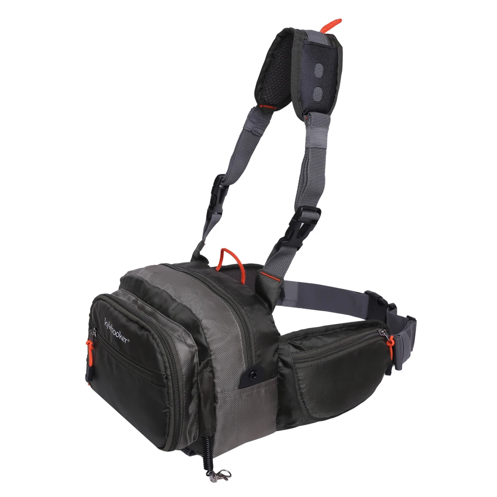 Kylebooker Fliegenfischen Brusttasche Tackle Aufbewahrung Hüfttasche Flussfischen Hüfttasche – Detail 10
